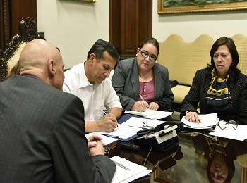 Videoconferencia en la Presidencia de la República